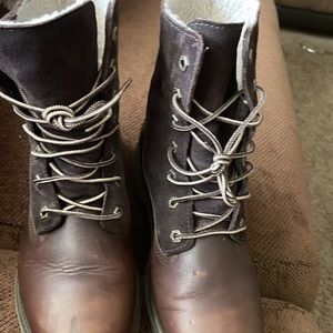 Timberland Fleece Roll Down Boots women size 7.5M